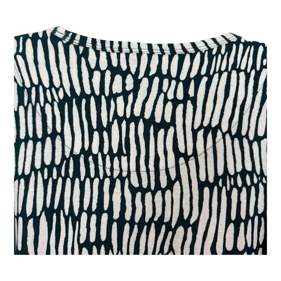 Chico's Marker Everyday Tee Women's Size 1 Medium 3/4 Sleeve Peacock Teal Pima - Picture 7 of 11